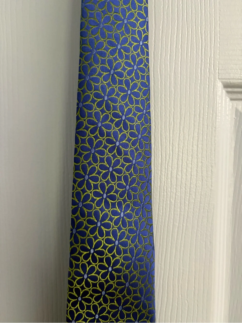 Ted Baker London Blue and Yellow Floral Silk Tie